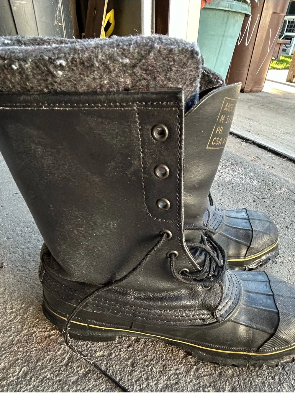 LaCrosse Artic De-Icer Steel Toe Black Insulated Work Boots Men’s Size 10